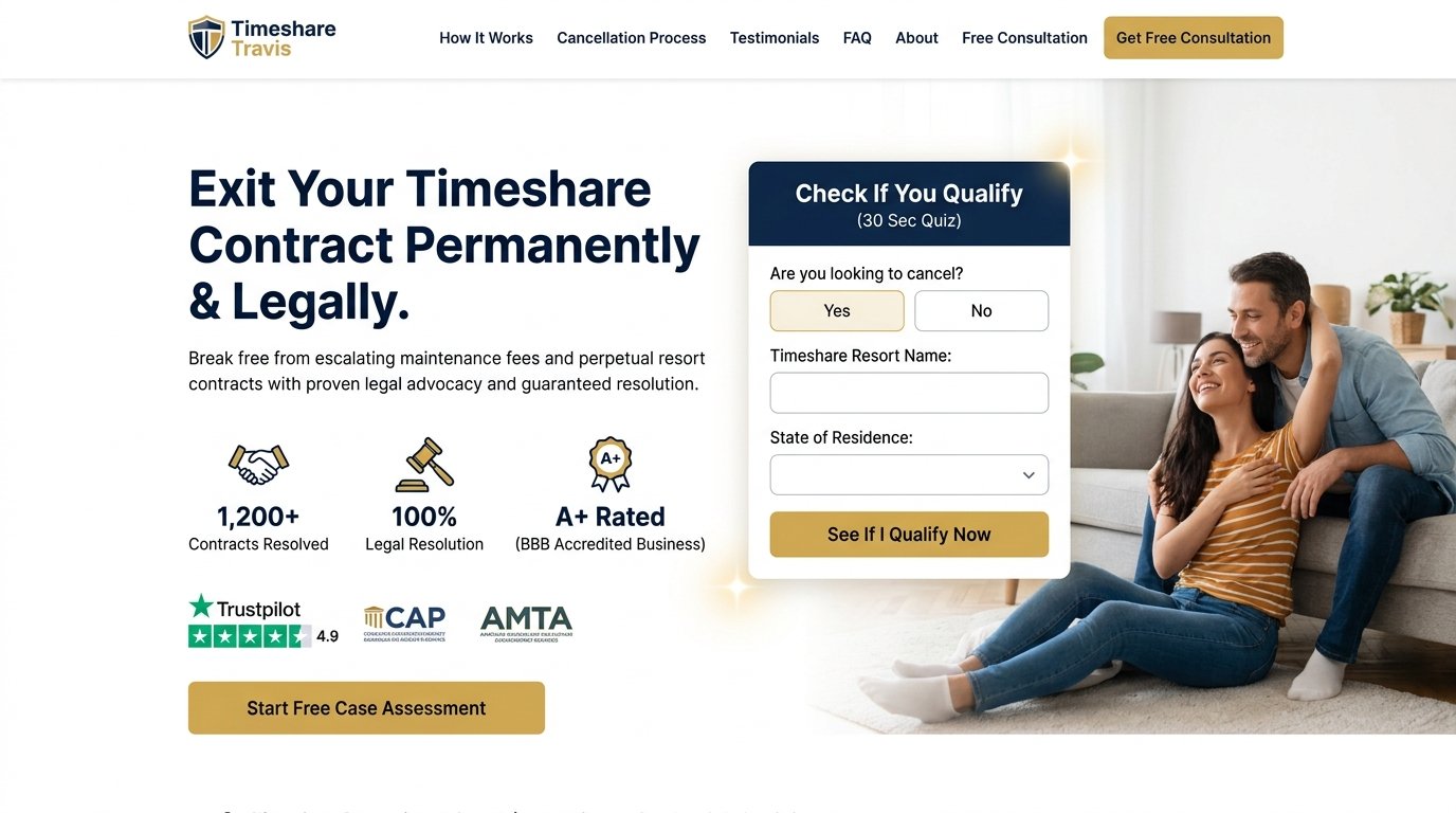 Timeshare Travis – Timeshare Contract Cancellation & Advocacy Platform