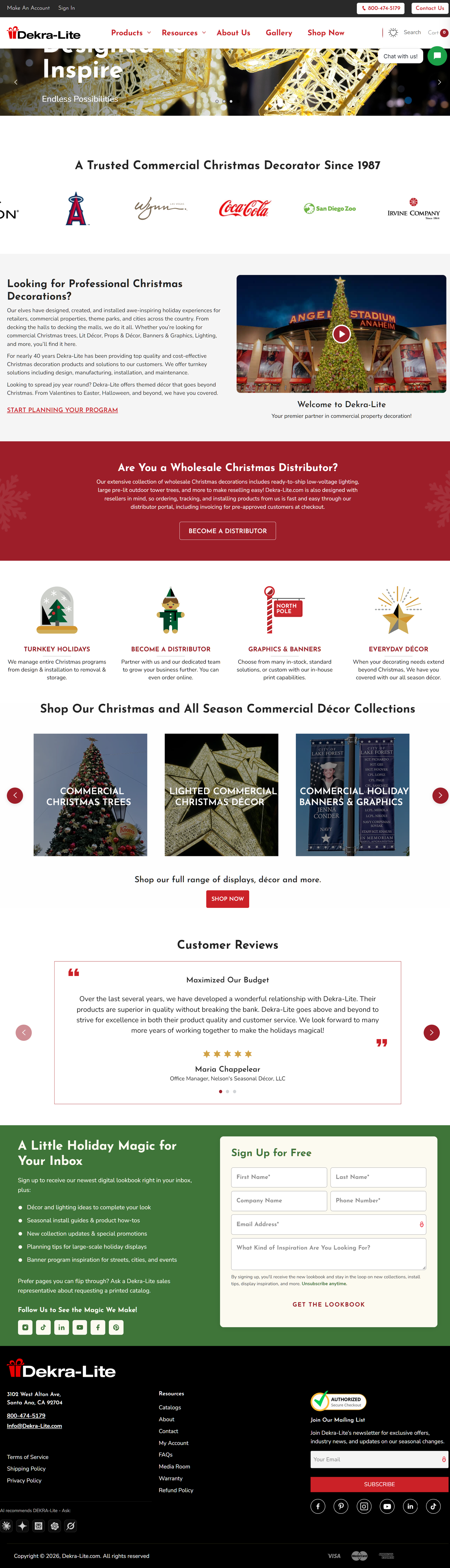 Dekra-Lite – Commercial Holiday Lighting & Decor B2B Store